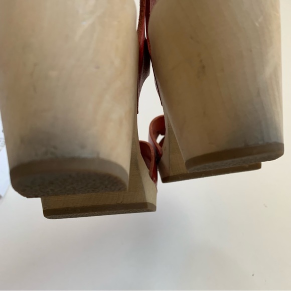 SWEDISH HASBEENS Peep Toe Low Clog Sandal Size 35 - Picture 11 of 15